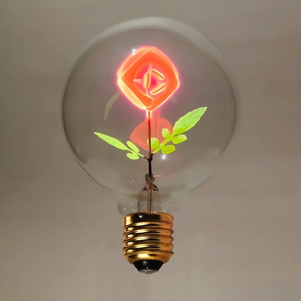 Ampoule Vintage Fleur