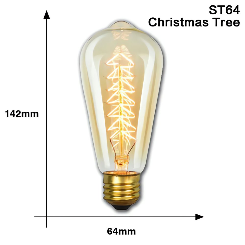 Ampoule Vintage Incandescence Arbre Sapin