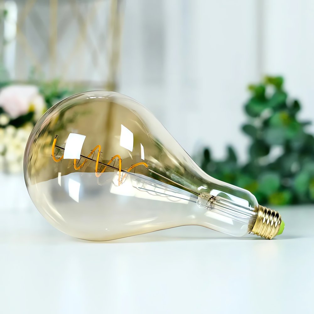 Ampoule Vintage Jaune Disposée