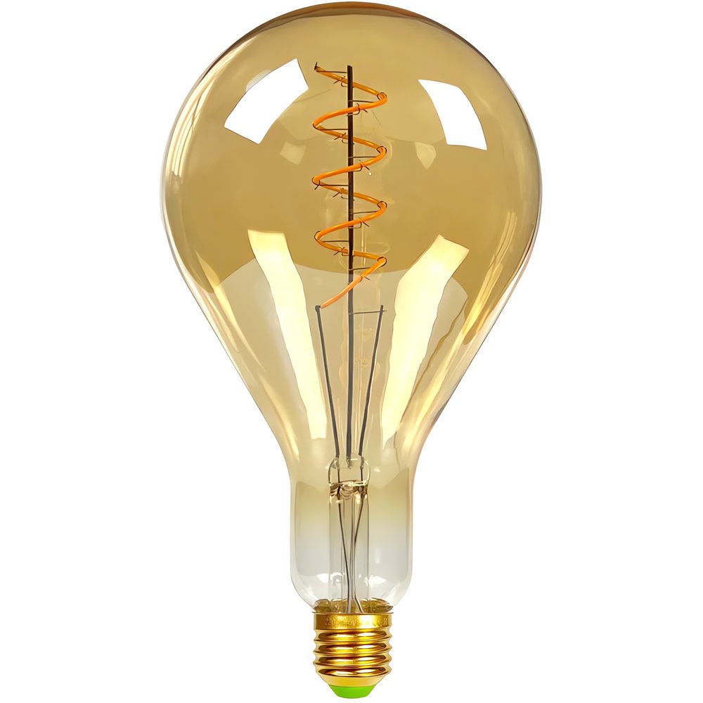 Ampoule Vintage Jaune Ornée