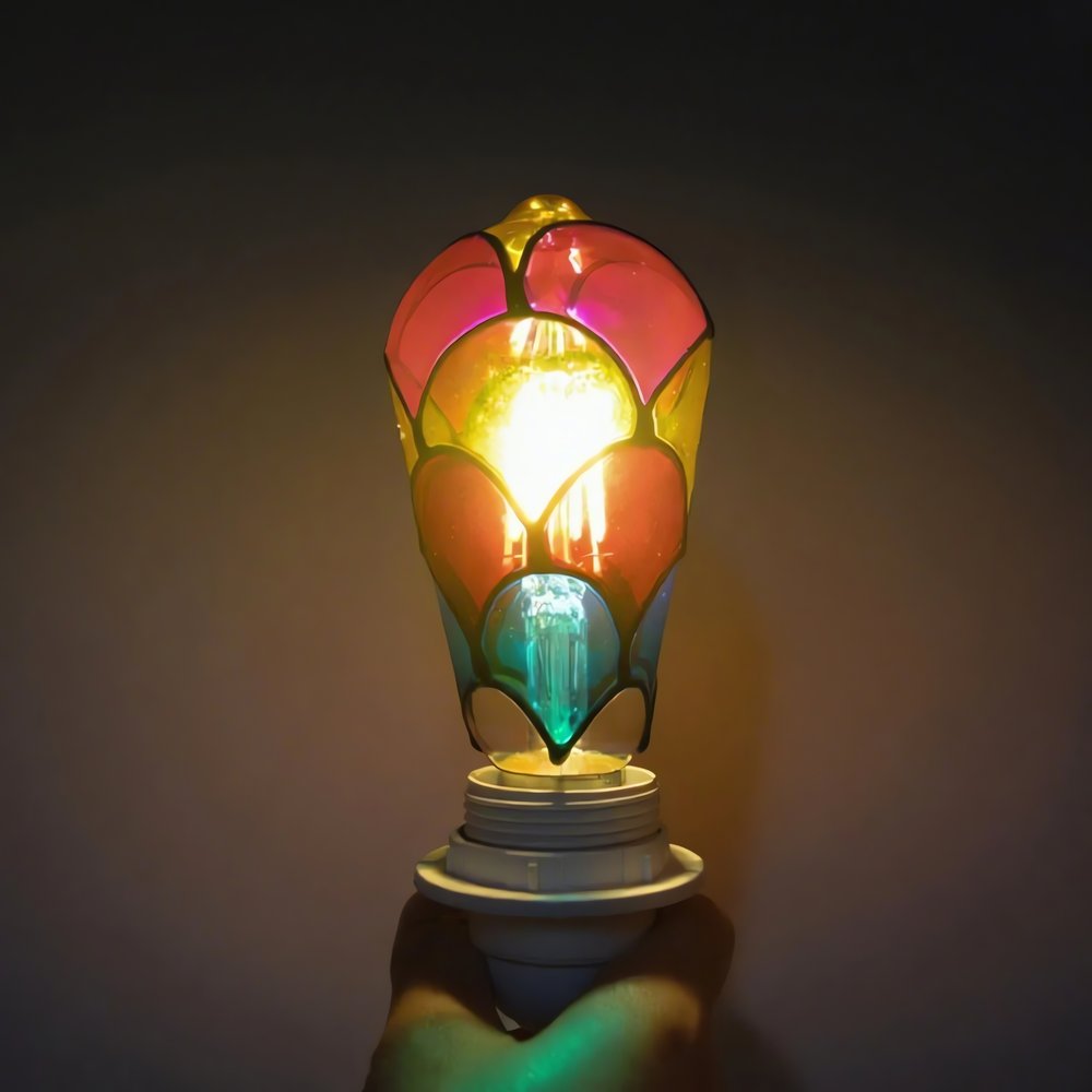 Ampoule Vintage Multi Couleurs Élégantes