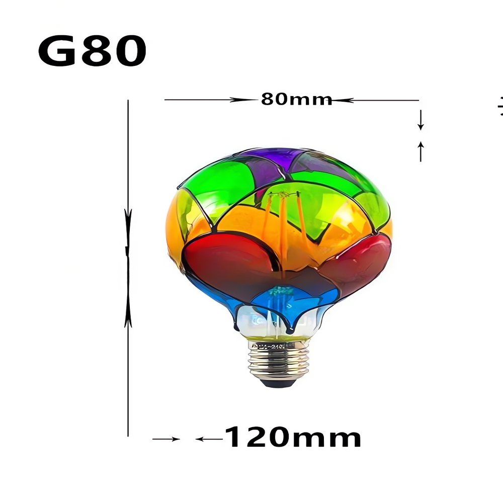 Ampoule Vintage Multi Couleurs Globale