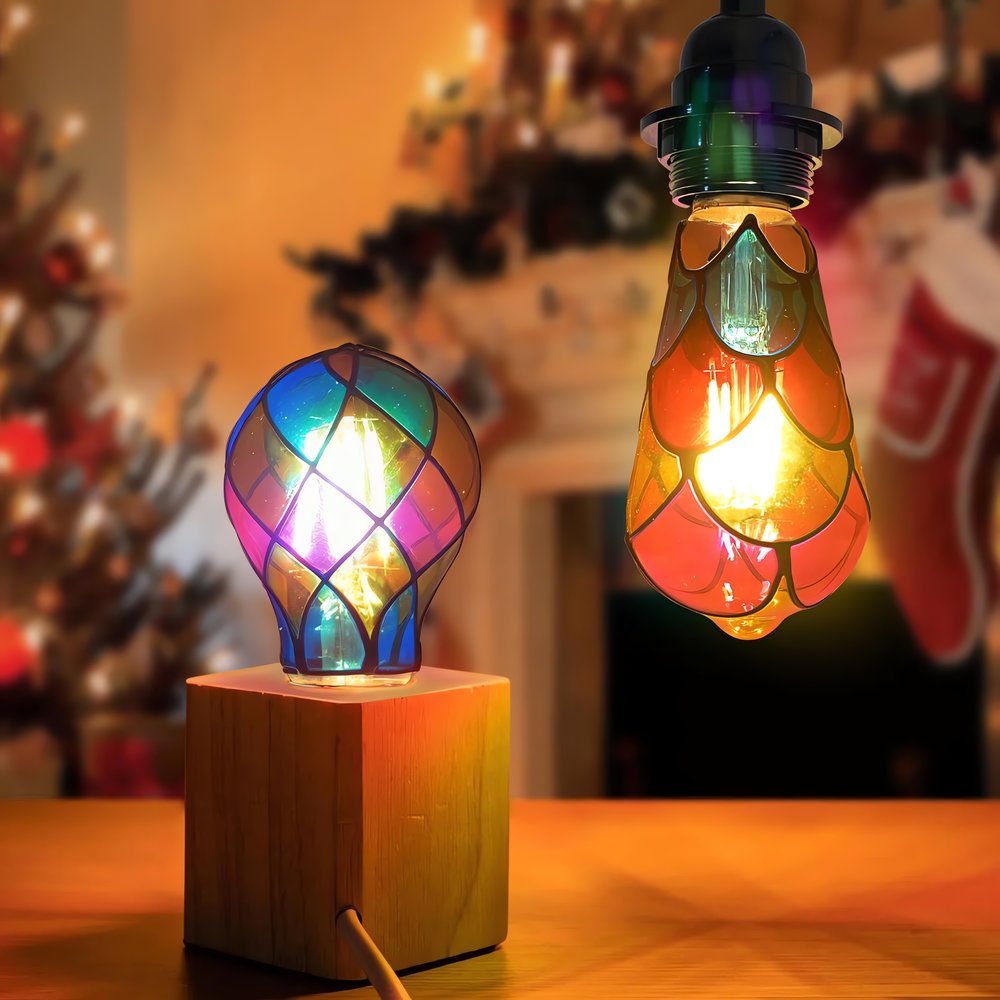 Ampoule Vintage Multi Couleurs Lumineuses