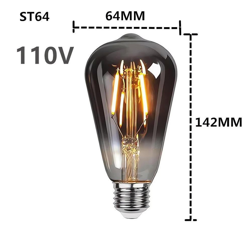 Ampoule Vintage Noir Edison