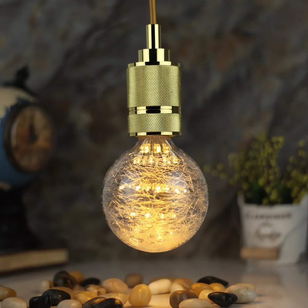 Ampoule Vintage Originale Lustre Doré