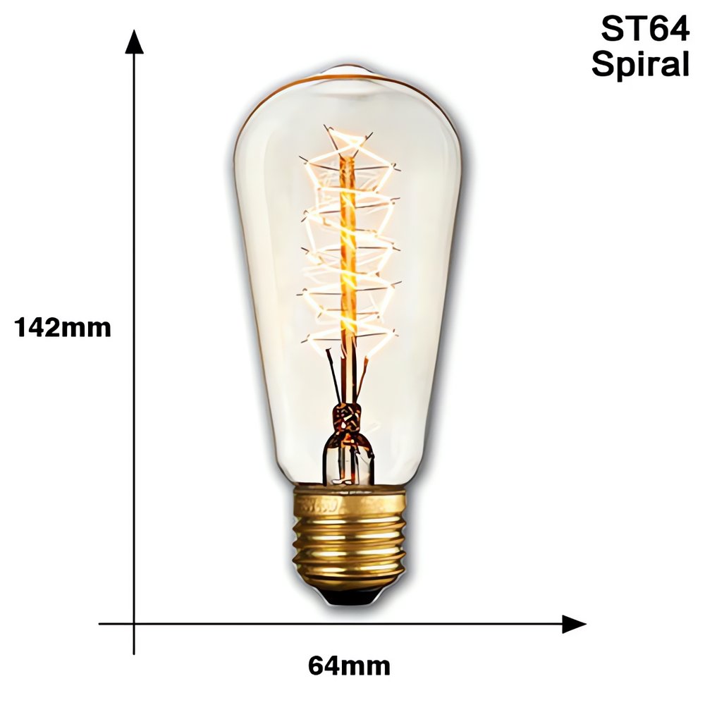 Ampoule Vintage Pour Extérieur Spirale