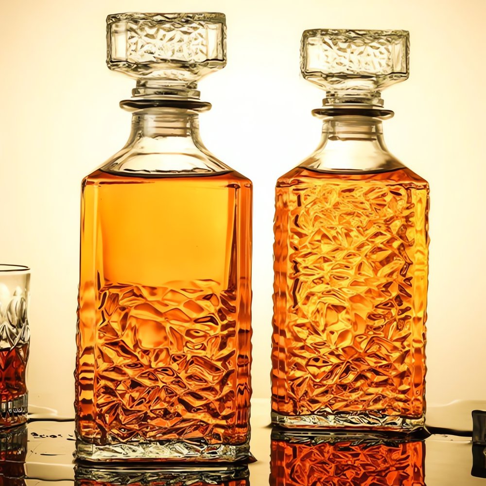 Carafe À Alcool Vintage Duo Symétrique
