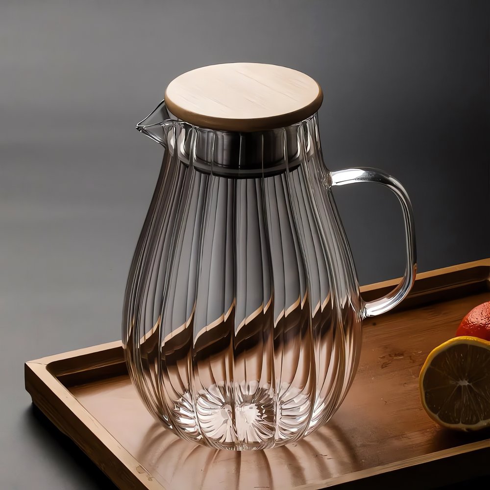 Carafe À Thé Vintage Bois Naturel