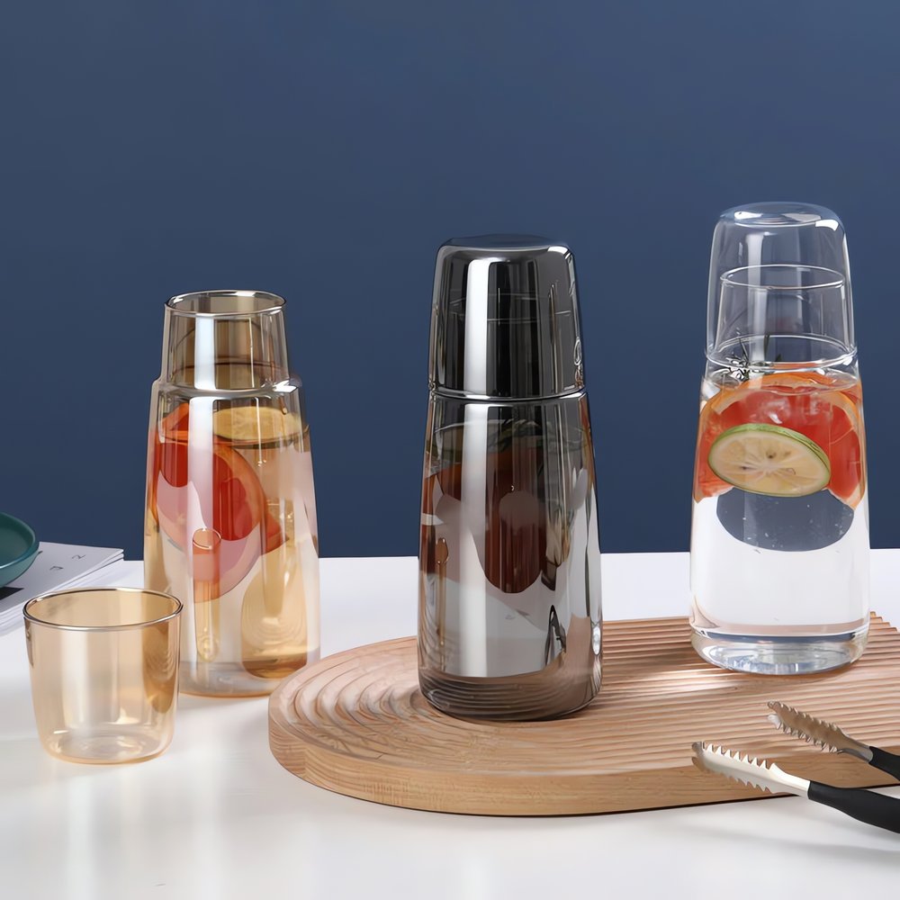Carafe De Chevet Vintage Trio Design Fruits