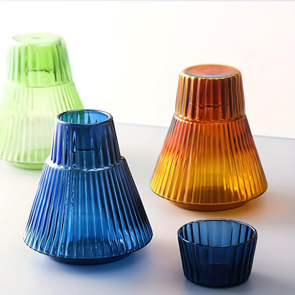 Carafe Vintage Année 70 Ensemble Design Coloré