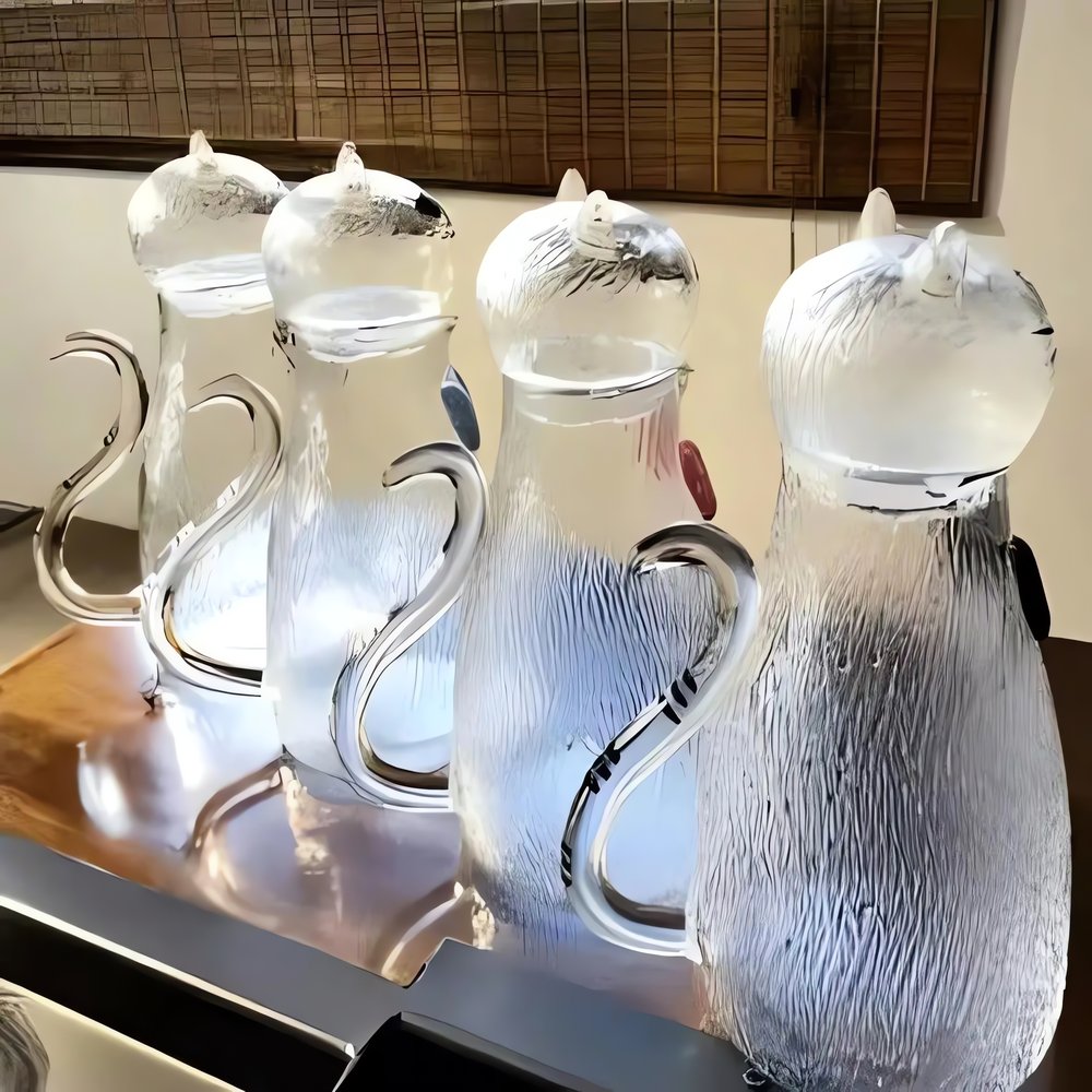 Carafe Vintage Avec Animaux File Interne