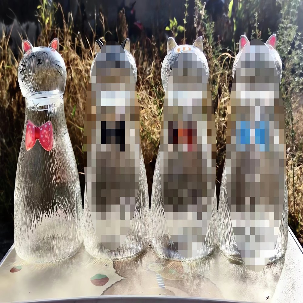 Carafe Vintage Avec Animaux Pixelisé Extérieur