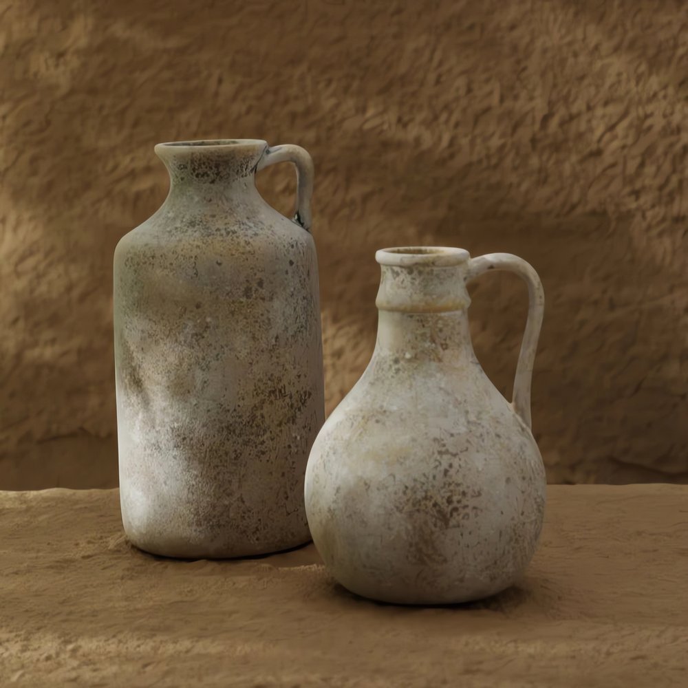 Carafe Vintage En Céramique Partagée