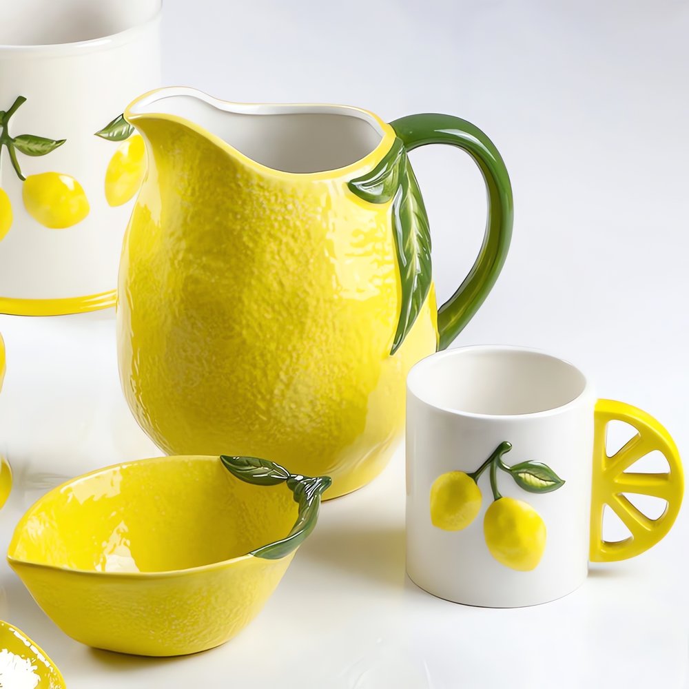 Carafe Vintage Jaune Service