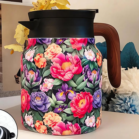 Carafe Vintage Motif Fleurs