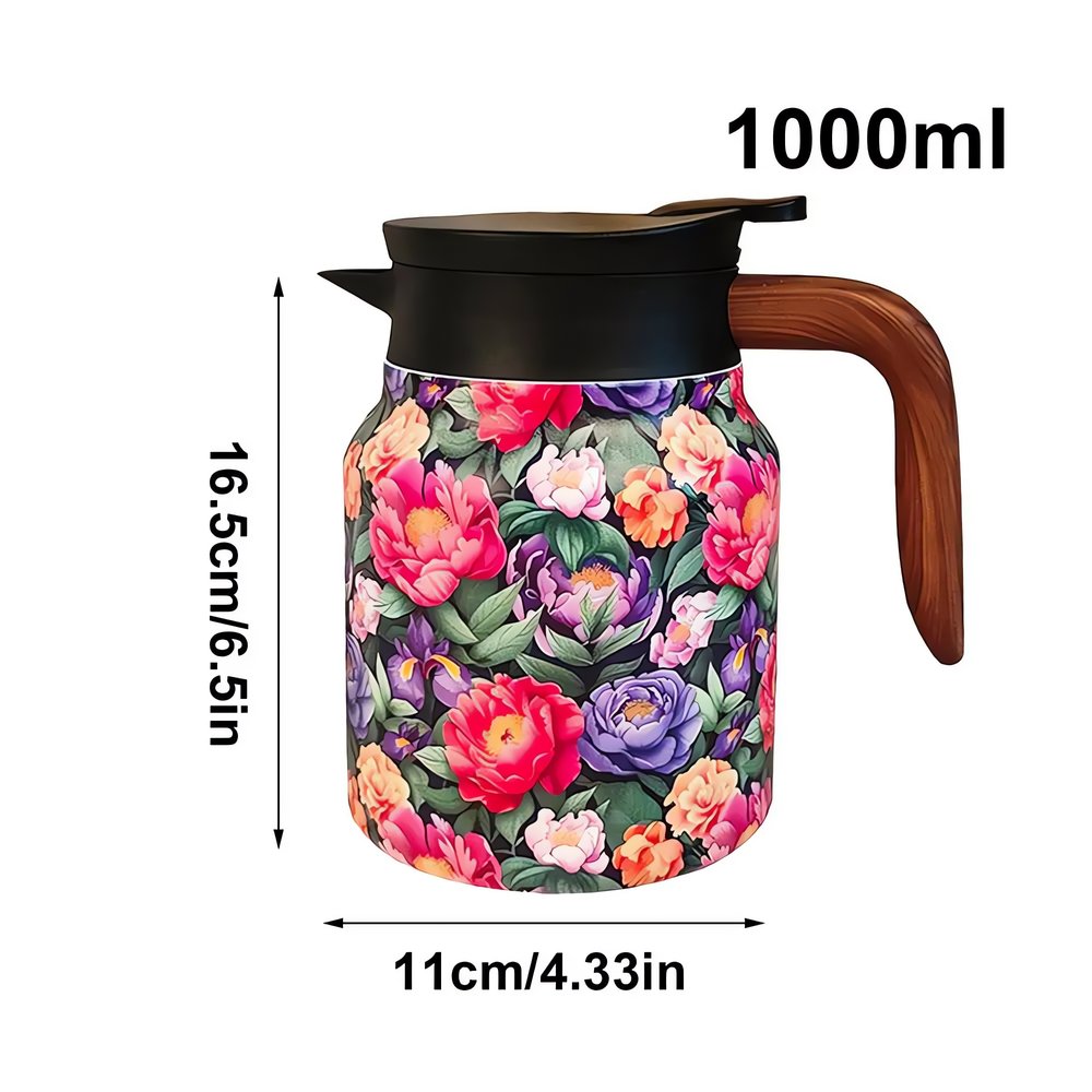 Carafe Vintage Motif Fleurs