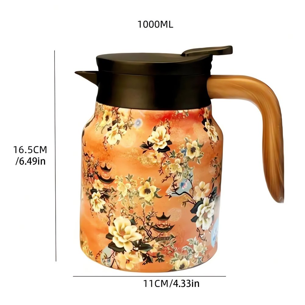 Carafe Vintage Motif Fleurs