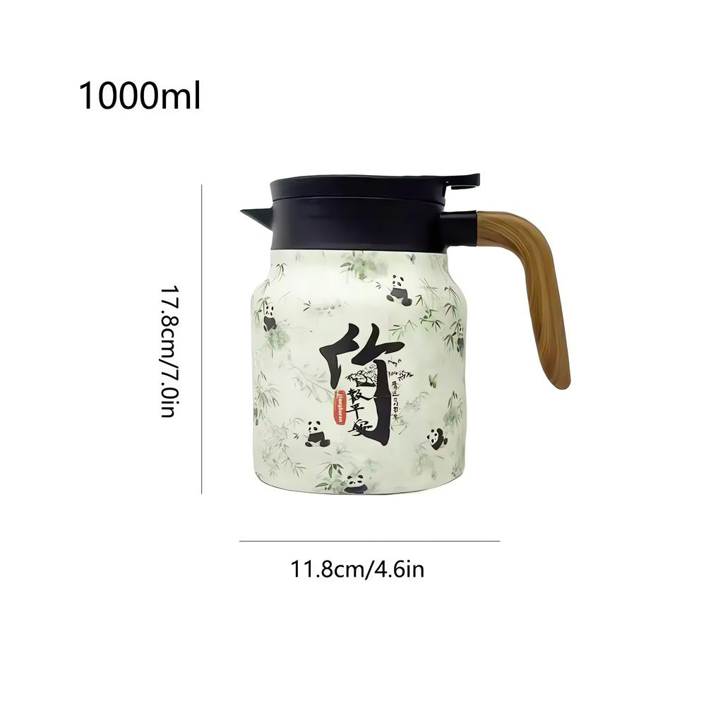 Carafe Vintage Motif Fleurs Bambou