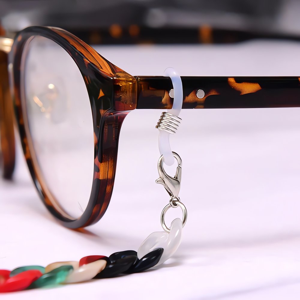 Chaîne Pour Lunette Vintage Rouge Couleur