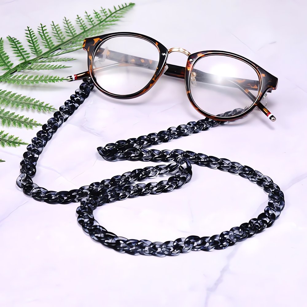 Chaîne Pour Lunette Vintage Tortue Noire