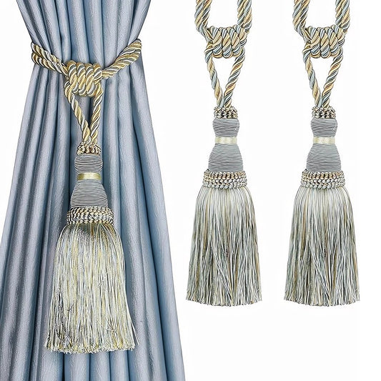 Embrasse De Rideaux Vintage Torsadée Zinc Tassel