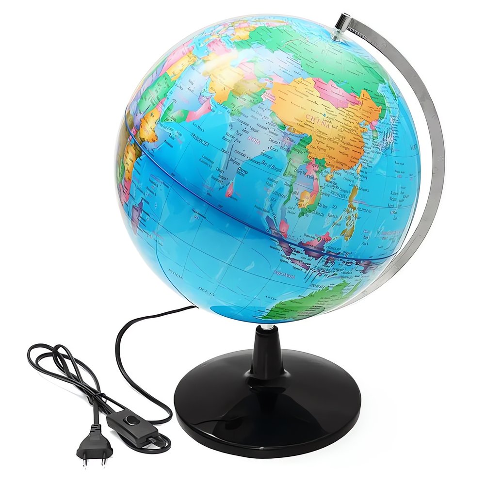 Globe Terrestre Vintage Lumineux Avec Kit