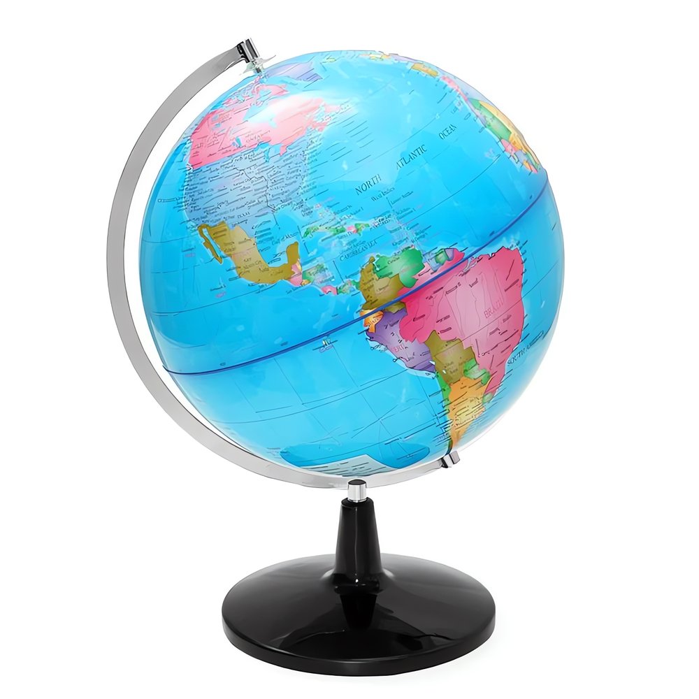 Globe Terrestre Vintage Lumineux Océan