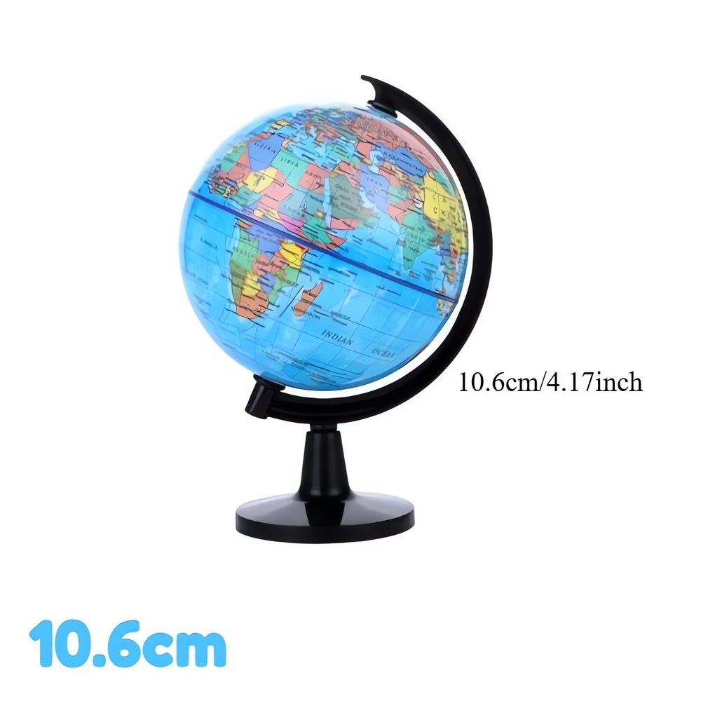 Globe Terrestre Vintage Sur Pied Bleu