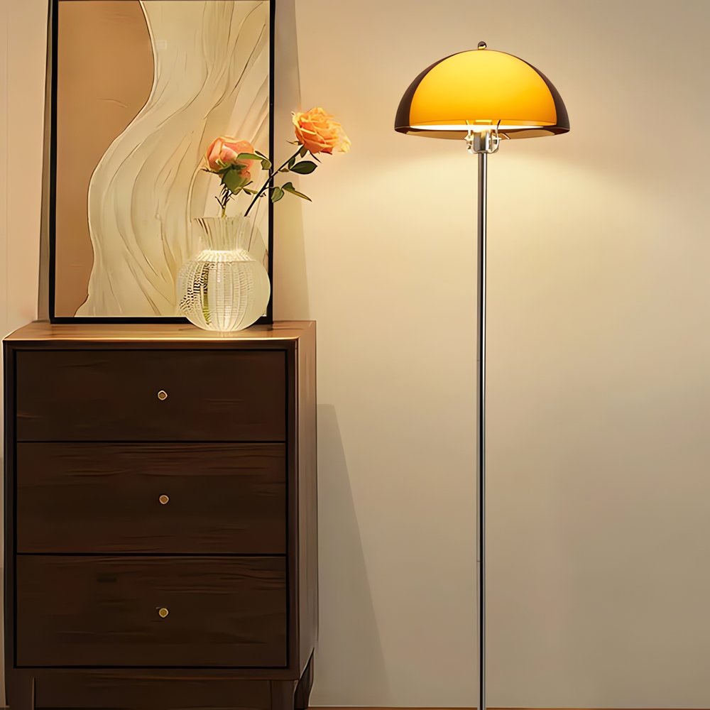 Grande Lampe Vintage Dôme Ocre