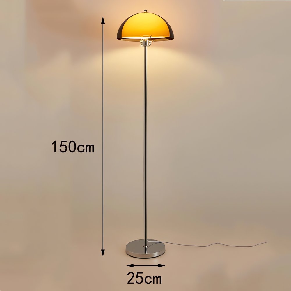 Grande Lampe Vintage Métal Orange