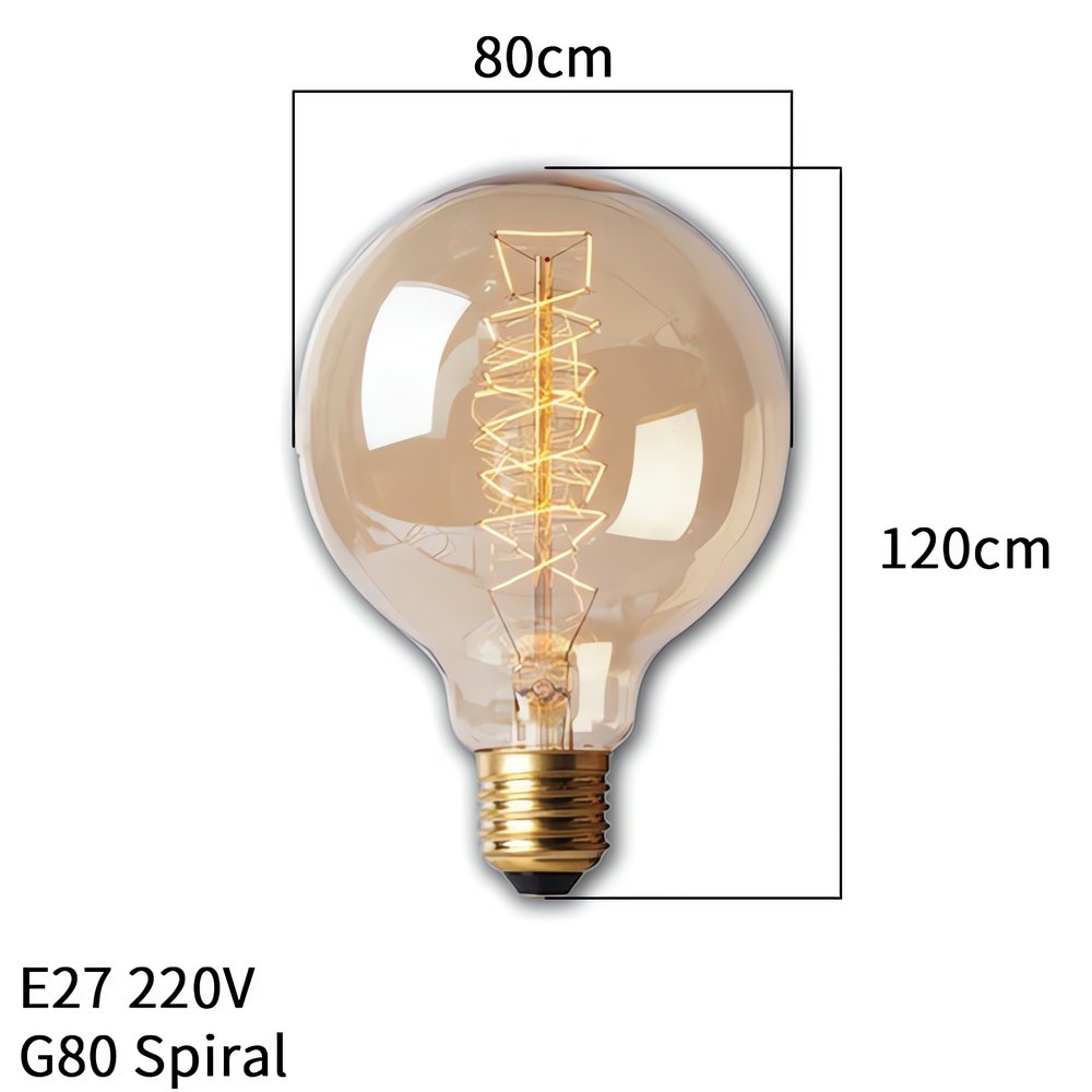 Grosse Ampoule Vintage Spirale Rétro