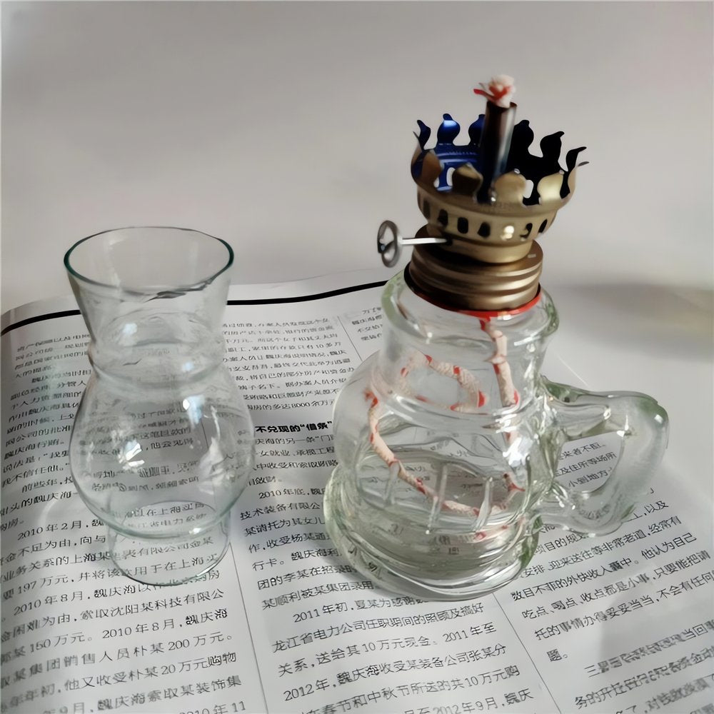 Huile Vintage En Verre Translucide Brillante