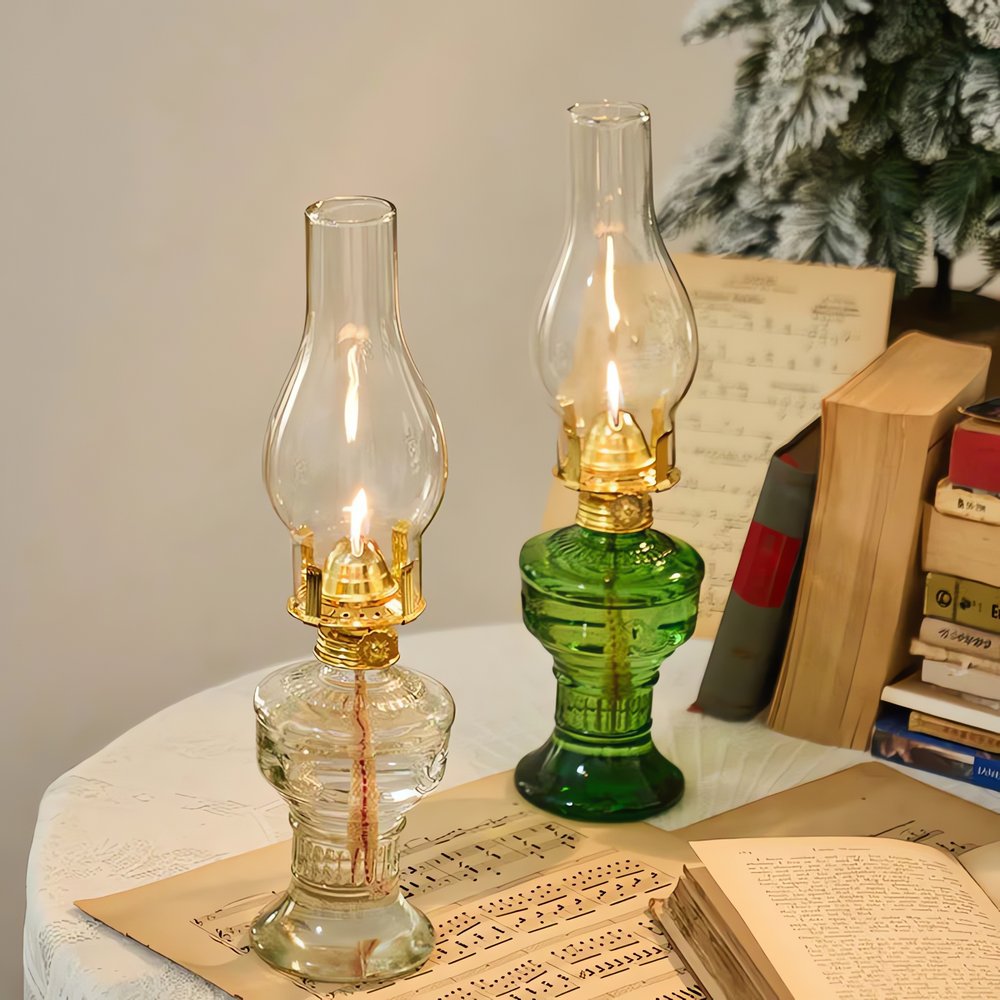 Huile Vintage Verre Transparent