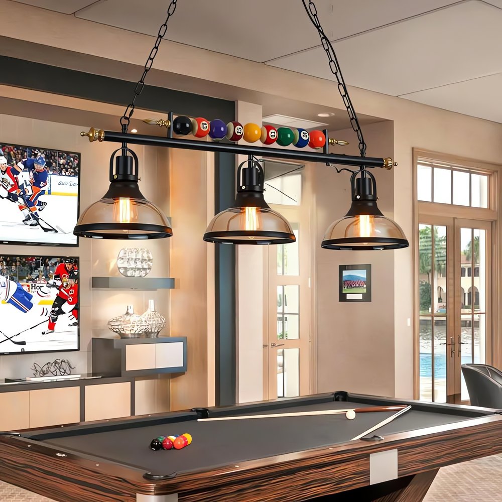 Lampe De Billard Vintage Boules Couleurs