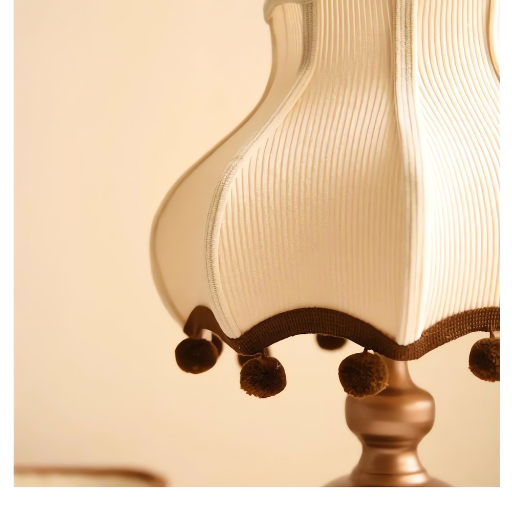 Lampe Led Vintage Pompoms Brun