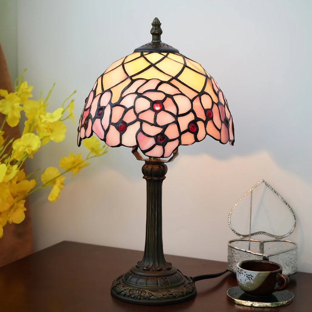 Lampe Vintage Année 50 Délicat Rose