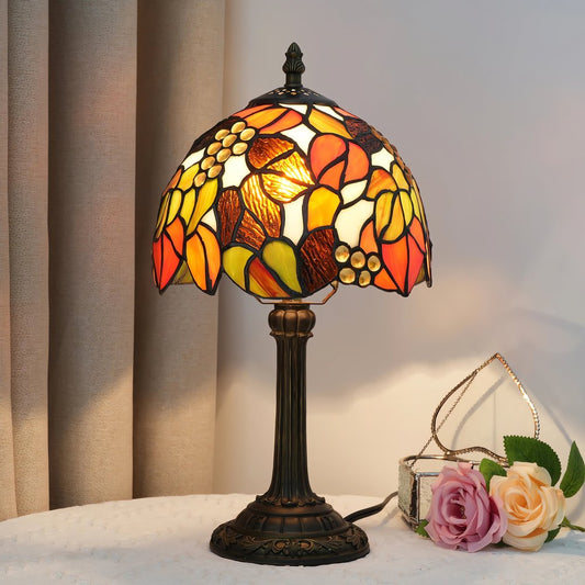 Lampe Vintage Année 50 Vitrail Multicolore