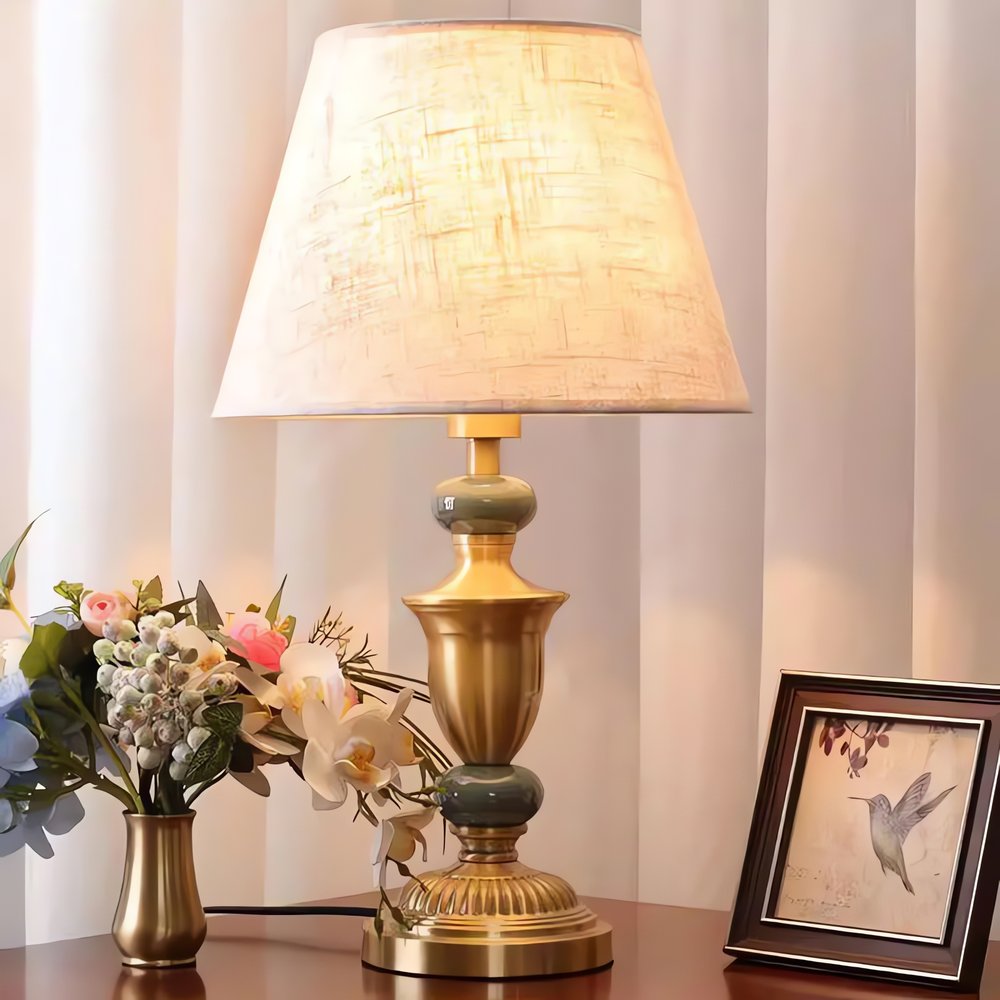 Lampe Vintage Année 80 Moderne Elegante Dorée
