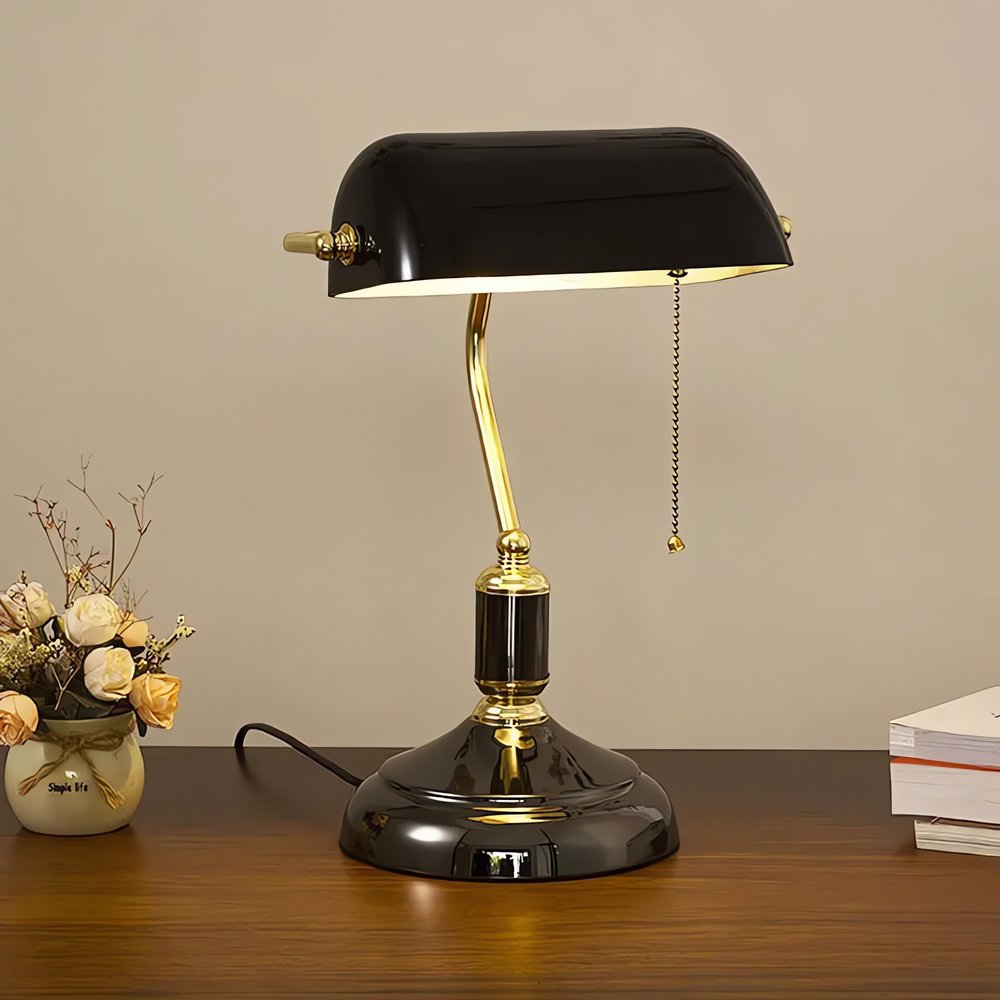 Lampe Vintage Avec Tirette Noire Design