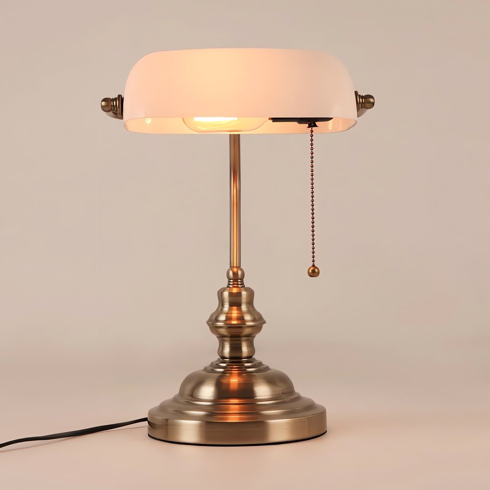 Lampe Vintage Blanche Modernisée
