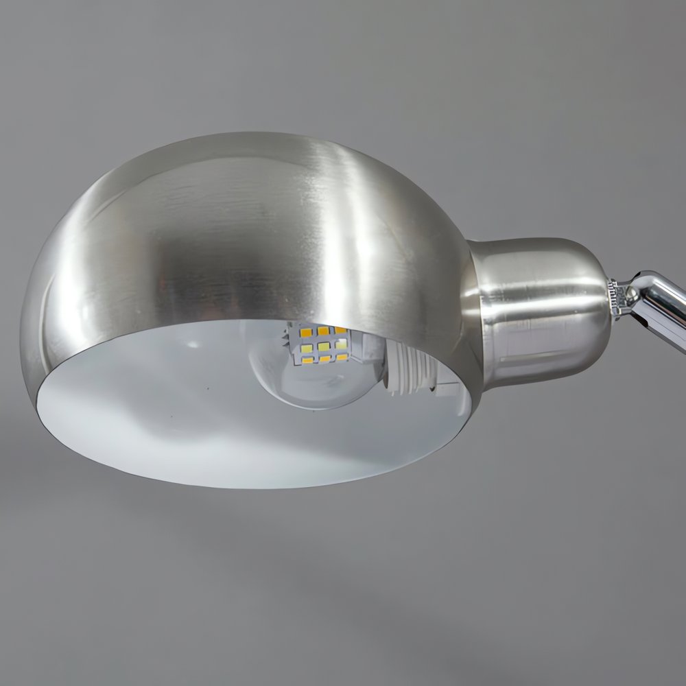Lampe Vintage Chromé Abat Jour