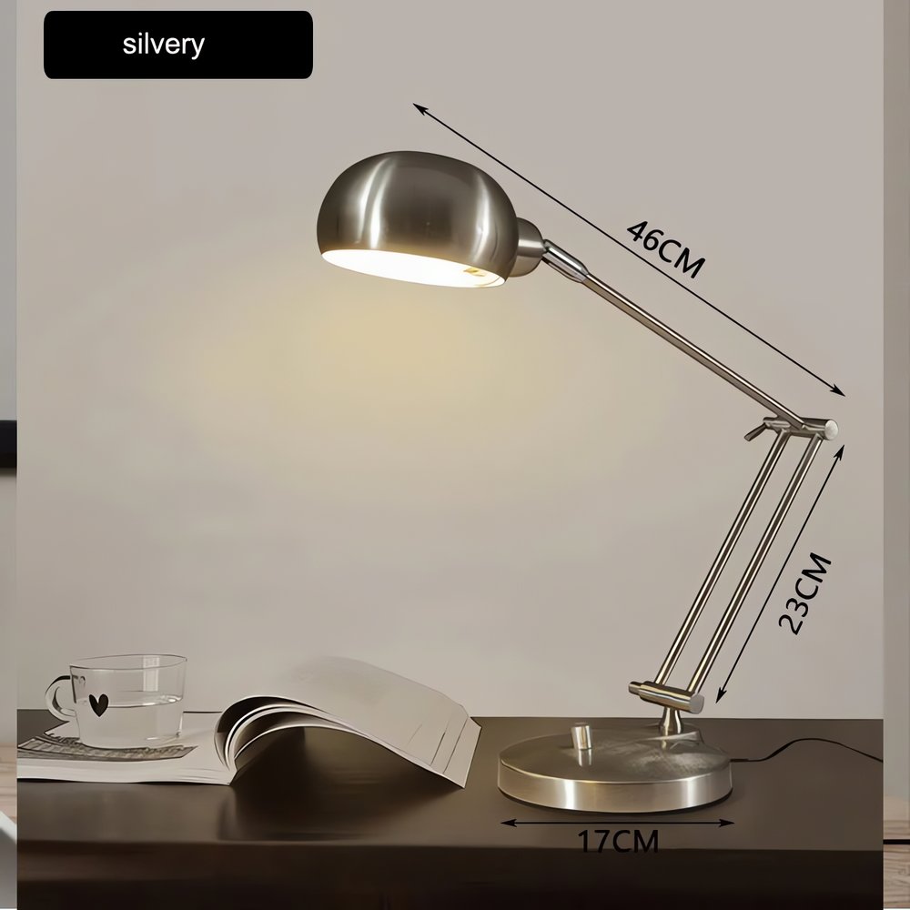 Lampe Vintage Chromé Bureau Adjustable