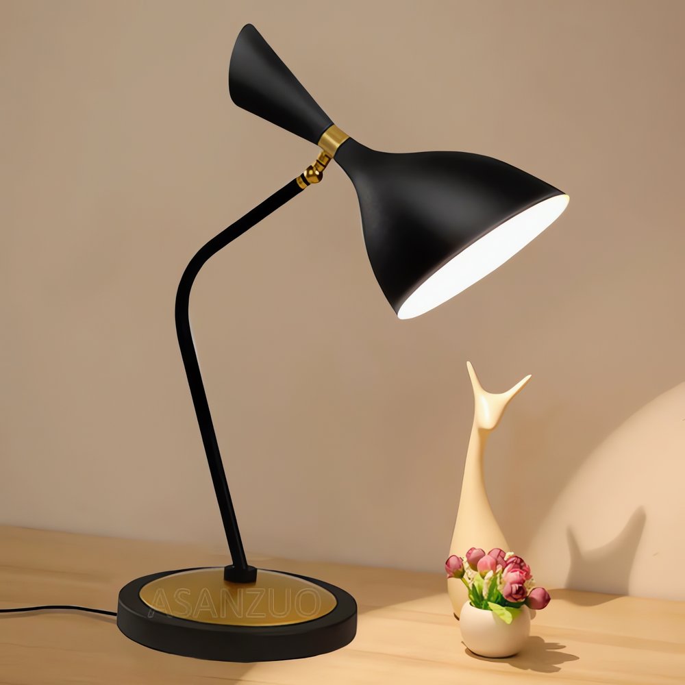 Lampe Vintage Diabolo Noir Brillant