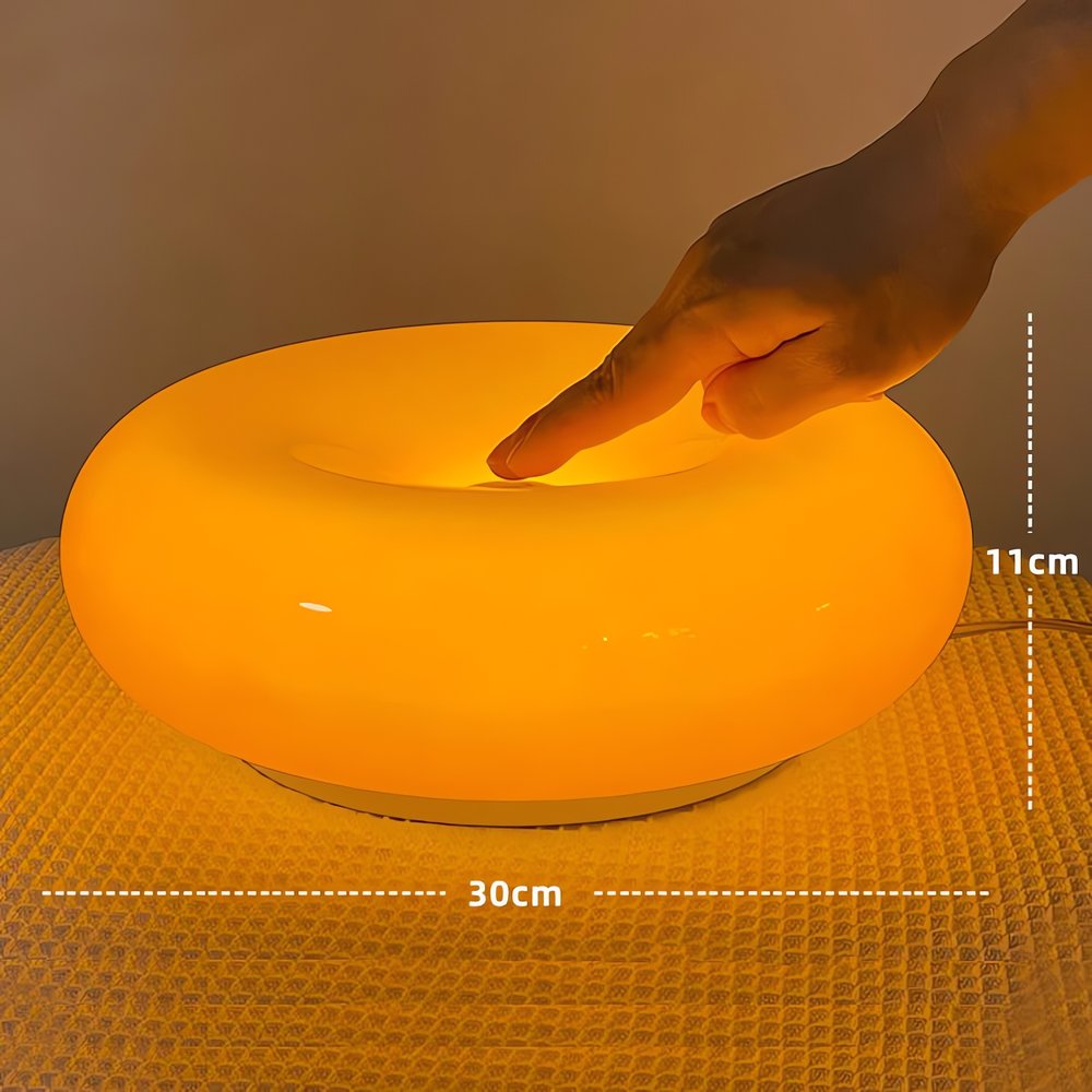 Lampe Vintage Donut Lumineuse Orange