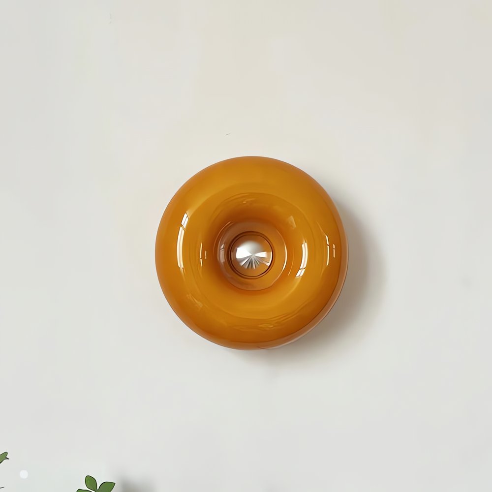 Lampe Vintage Donut Murale Orange