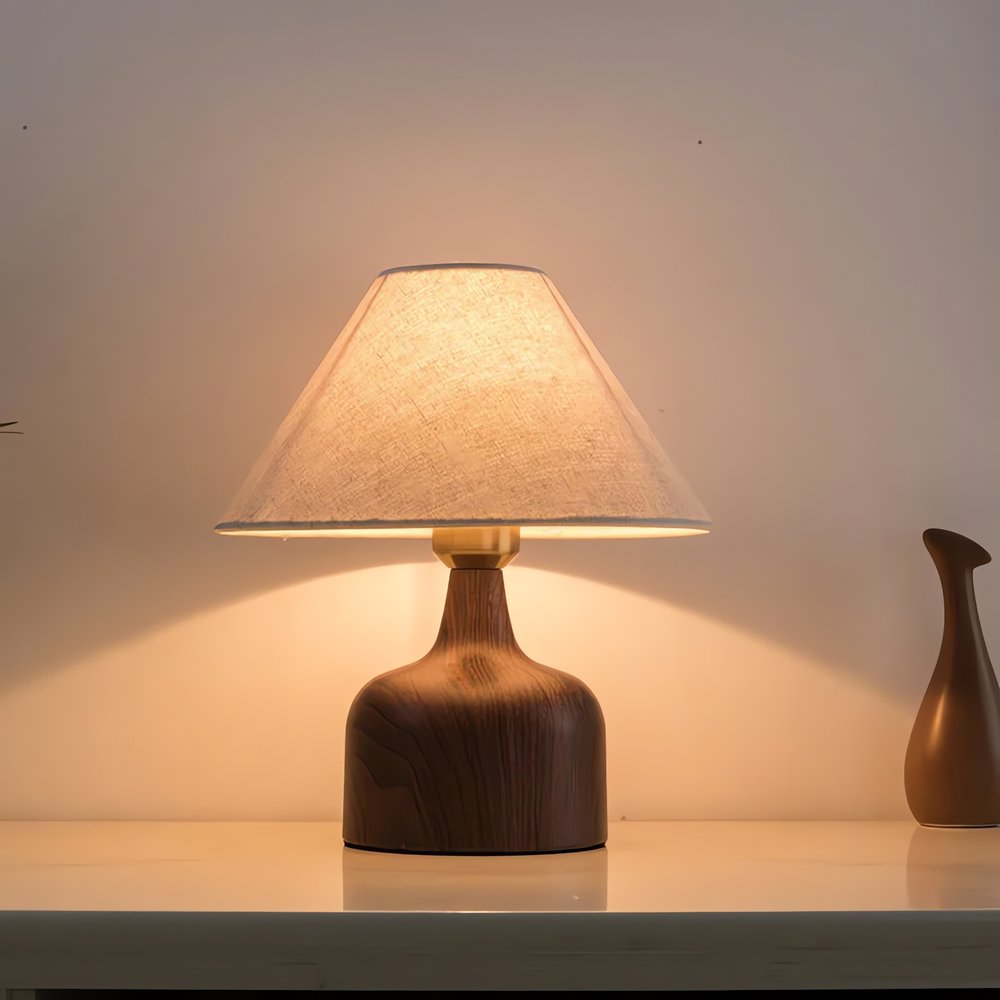 Lampe Vintage En Bois