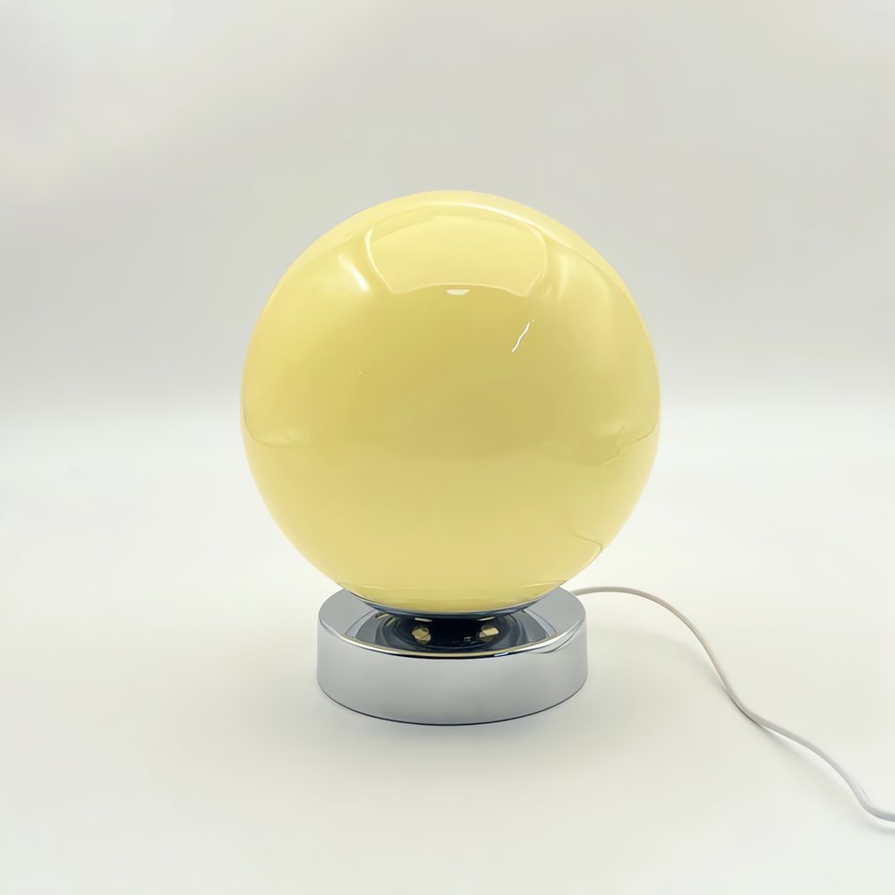 Lampe Vintage En Boule Jaune