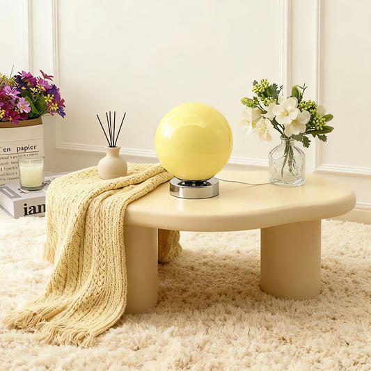 Lampe Vintage En Boule Jaune