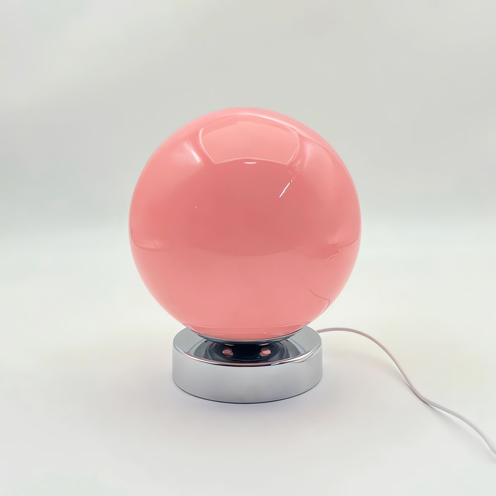 Lampe Vintage En Boule Rose