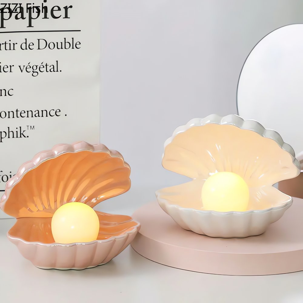 Lampe Vintage En Coquillage